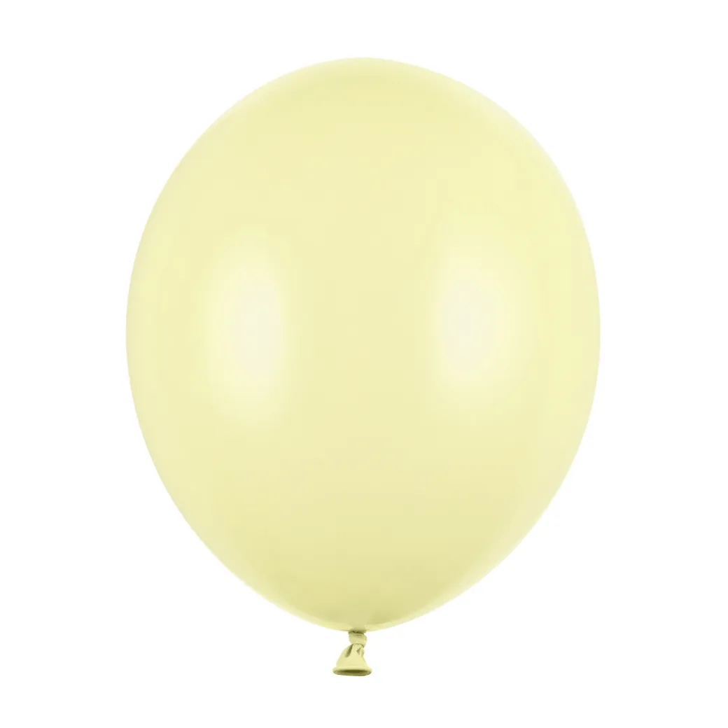 Luftballon Ø 30cm Pastell Hellgelb 50 Stk.