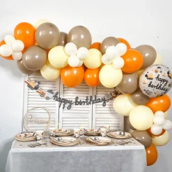 Luftballon Ø 30cm Pastell Orange 50 Stk.