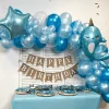 Luftballon Ø 30cm Pearl Blau 50 Stk.