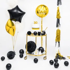 Luftballon Ø 30cm Pearl Schwarz 50 Stk.