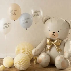 Luftballon Ø 30cm "Welcome Baby" 6 Stk.