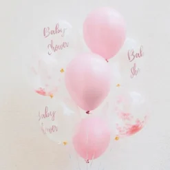 Luftballon-Set "Baby Shower" Rosa 10 Stk.