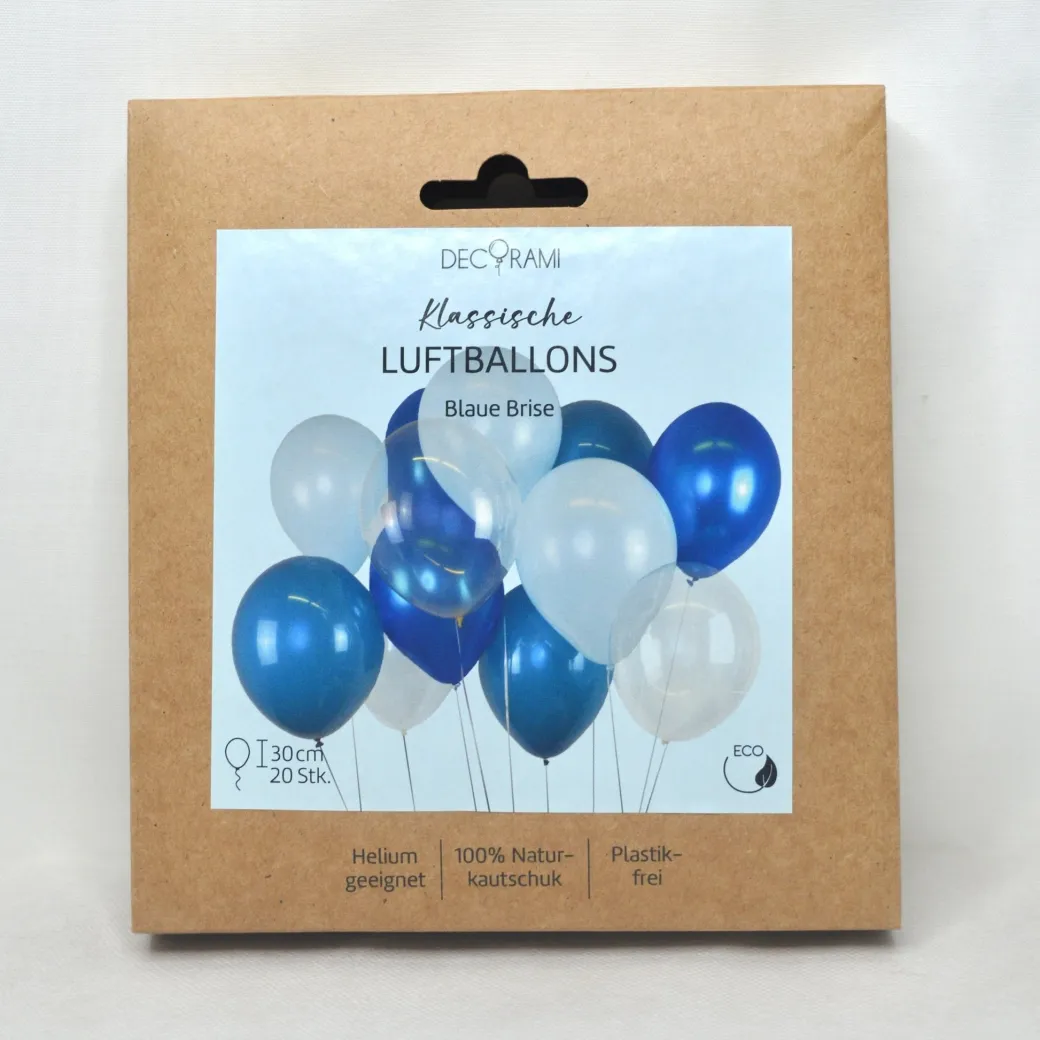 Luftballon-Set Blaue Brise 20 Stk.