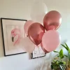 Luftballon-Set Chrom-Mix Roségold 10 Stk.