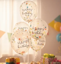 Luftballon-Set Konfetti Mix Bunt