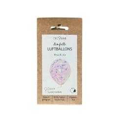 Luftballon-Set Konfetti Rosa & Lila 5 Stk.