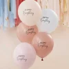 Luftballon-Set Pastell "Happy Everything" 5 Stk.
