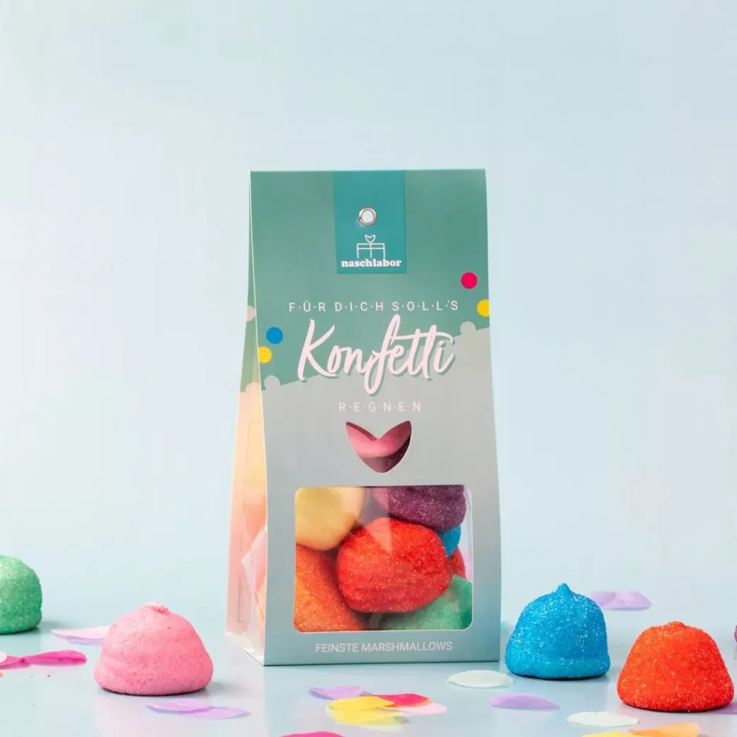 Marshmallow "Für Dich soll's Konfetti regnen"