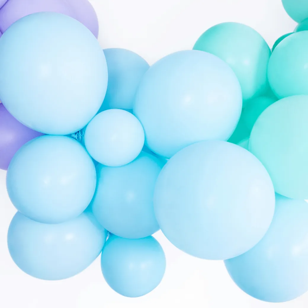 Mini Ballons Ø 12cm Pastell Hellblau 100 Stk.