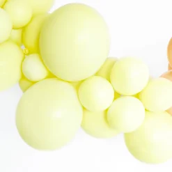 Mini Ballons Ø 12cm Pastell Hellgelb 100 Stk.