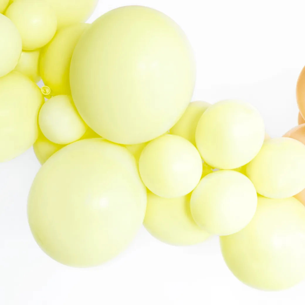 Mini Ballons Ø 12cm Pastell Hellgelb 100 Stk.