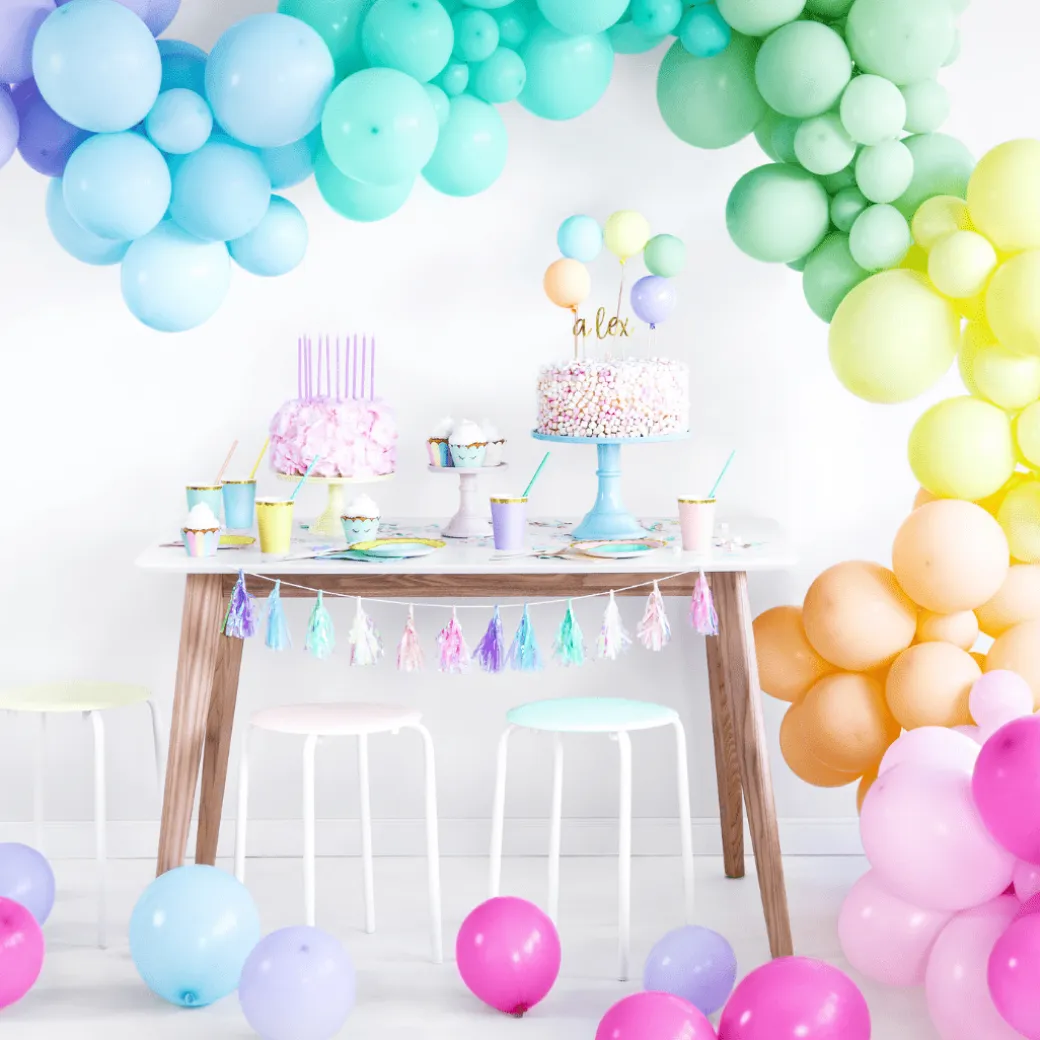 Mini Ballons Ø 12cm Pastell Mint 100 Stk.