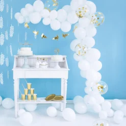 Mini Ballons Ø 12cm Pastell Weiß 100 Stk.