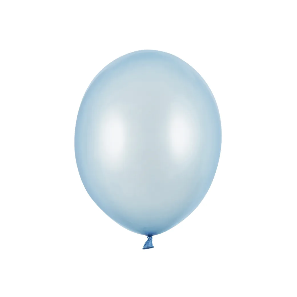 Mini Ballons Ø 12cm Pearl Hellblau 100 Stk.
