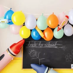 Mini Folienballons Buntstifte 3 Stk.