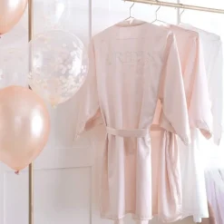 Morgenmantel "Brides Besties" Rosa