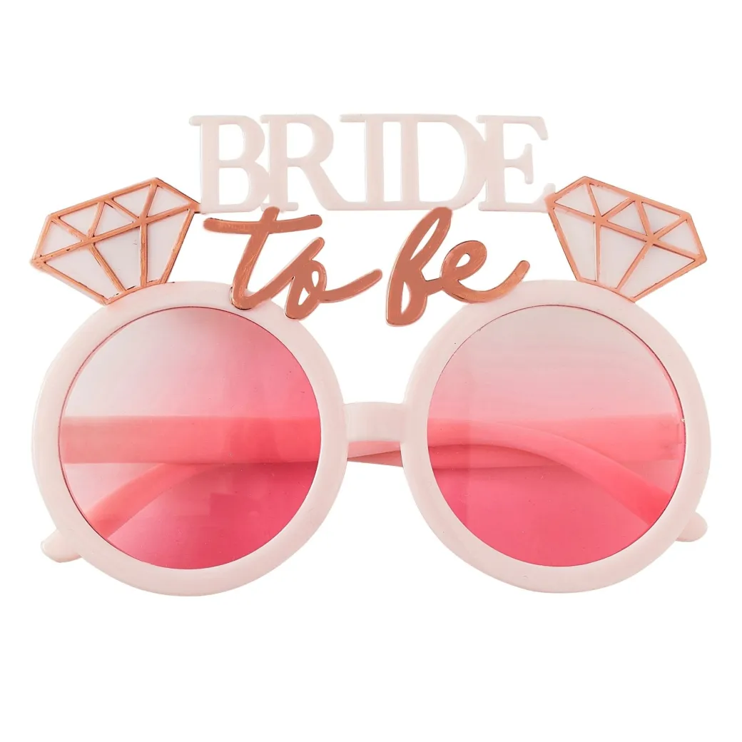 Motto Sonnenbrille "Bride To Be" Rosa