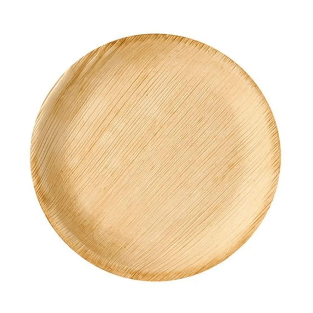 Palmblatt Teller Rund Ø 23cm 6 Stk.