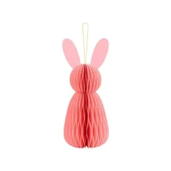 Papierdeko-Waben Hase Rosa