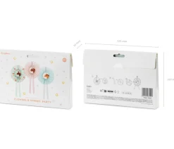 Papier-Fächer-Set Pferde 3 Stk.