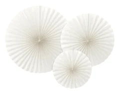Papier-Fächer-Set (3 Stück) Weiß