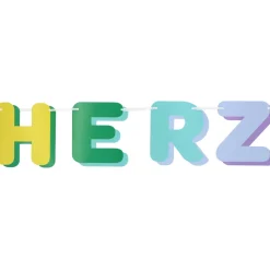 Papiergirlande "Herzlich Willkommen"