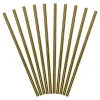 Papier-Strohhalme Einfarbig Gold 10 Stk.