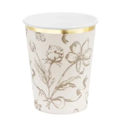 Pappbecher Blumen 6 Stk.