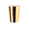 Pappbecher Einfarbig Gold 6 Stk.