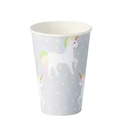 Pappbecher Einhorn Lila