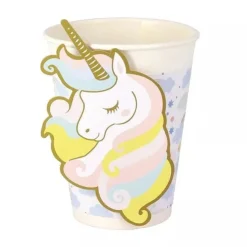 Pappbecher Einhorn Pastell 6 Stk.