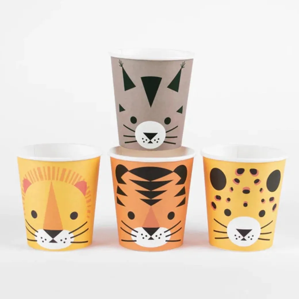 Pappbecher Safari 8 Stk.