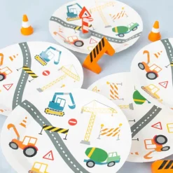 Pappteller Baustelle 8 Stk.