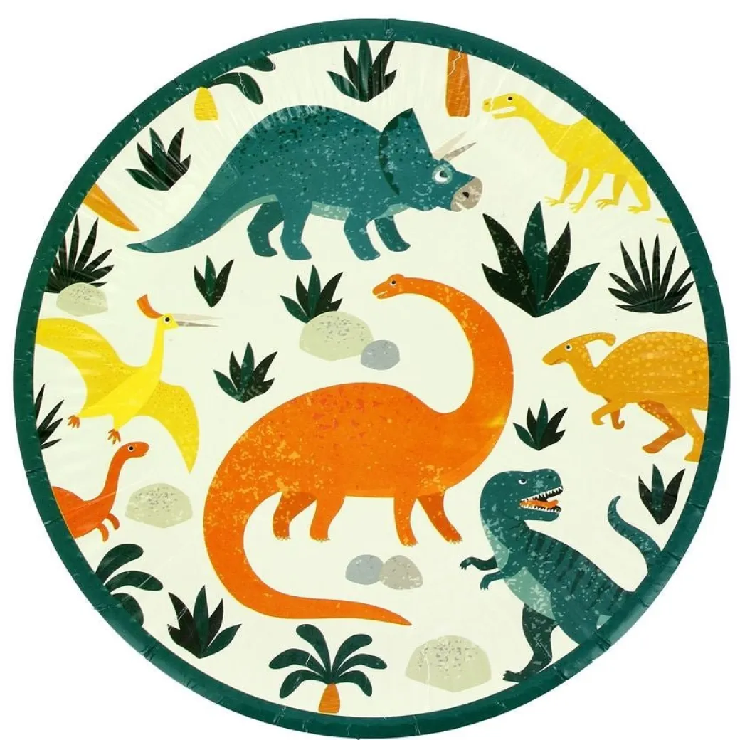 Pappteller Dinosaurier 6 Stk.