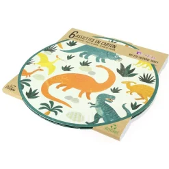 Pappteller Dinosaurier 6 Stk.