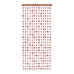 Partyvorhang Herzen Roségold