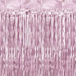 Partyvorhang lang Roségold Glitzer