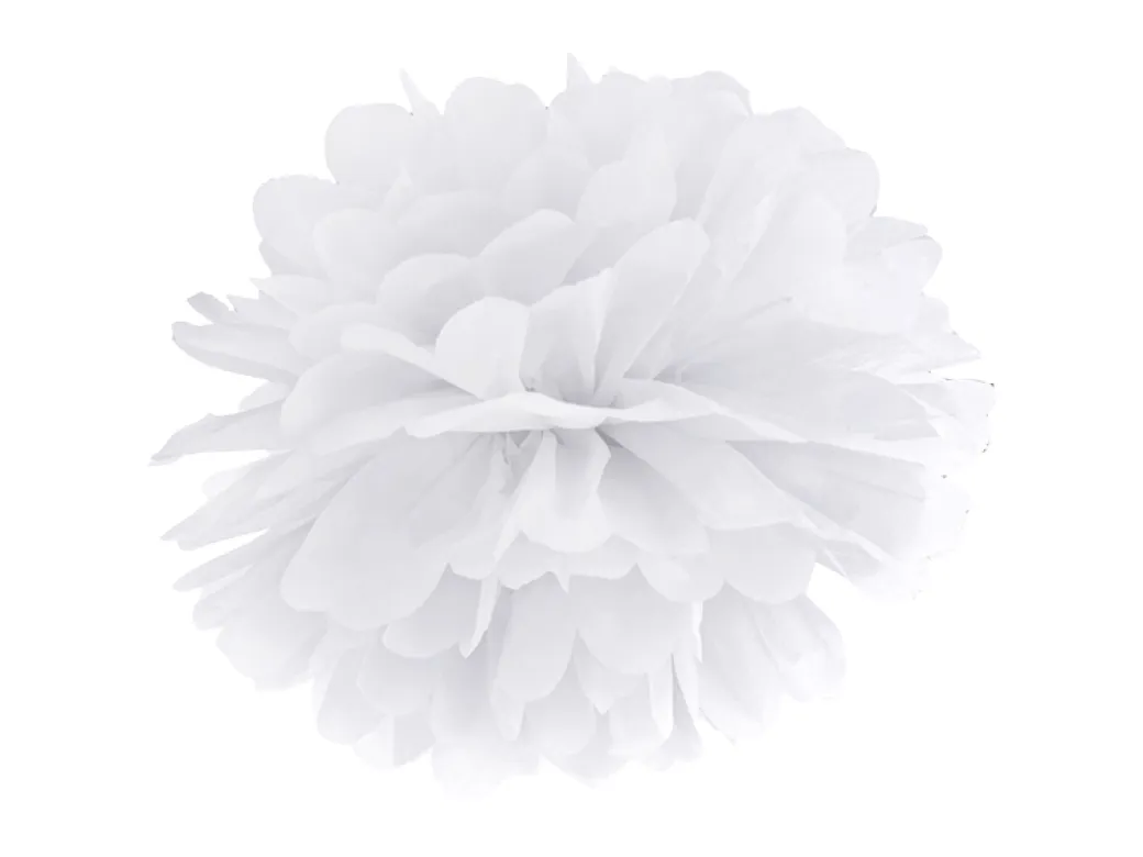 Pom Pom Ø 35cm Weiß