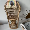 Regenbogen Makramee Caketopper Bunt