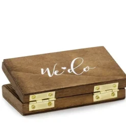 Ringbox "We do" aus Holz