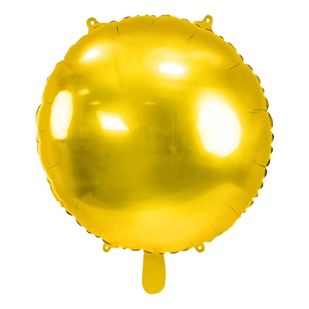 Rund-Folienballon Gold