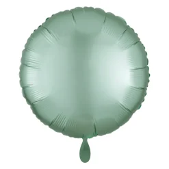 Rund-Folienballon Mint Satin