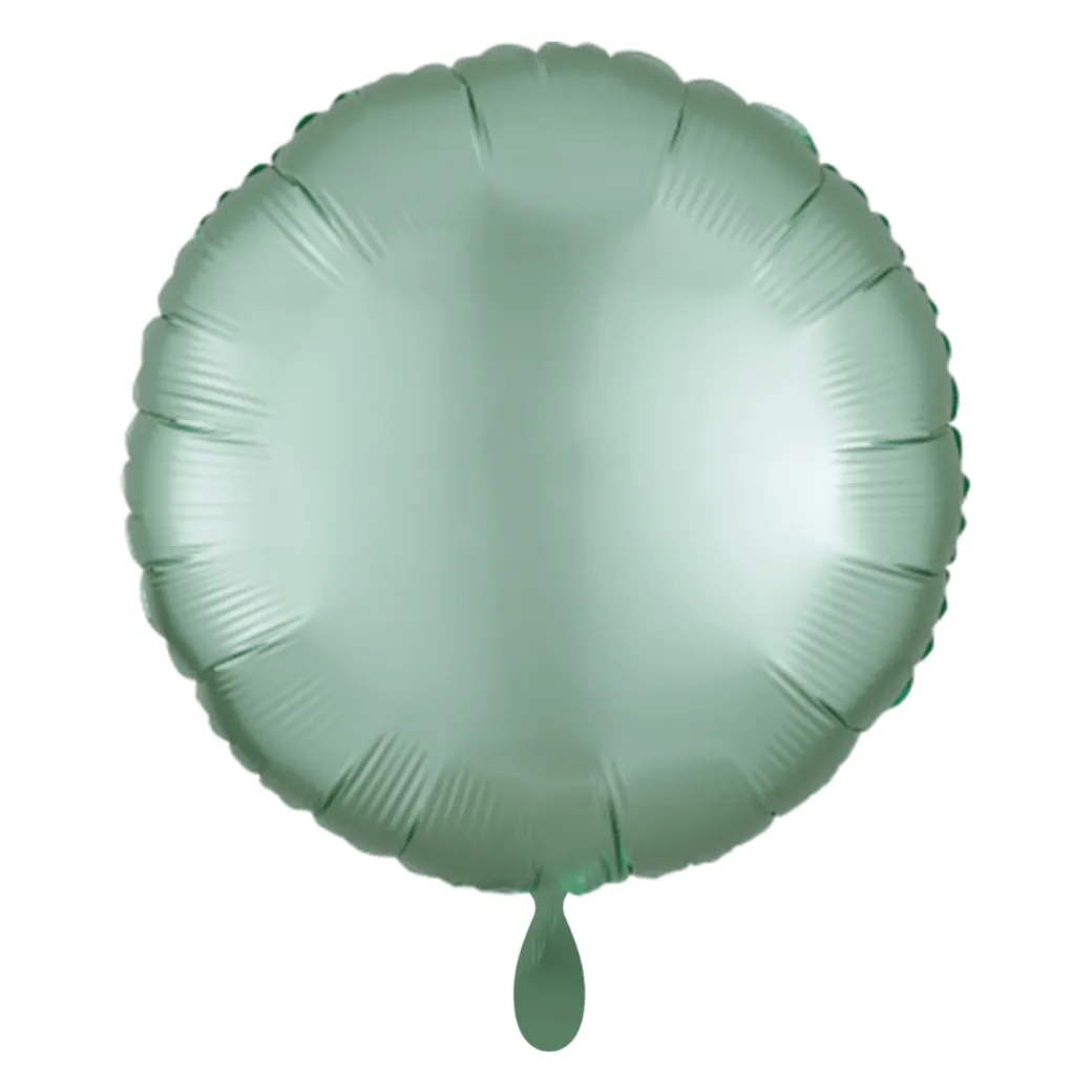 Rund-Folienballon Mint Satin