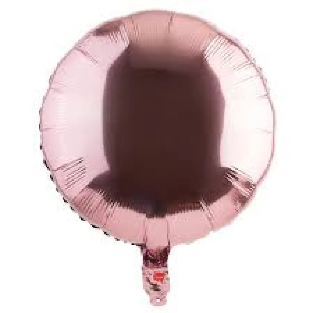 Rund-Folienballon Roségold Metallic (unverpackt)
