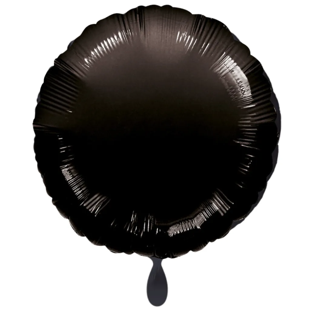 Rund-Folienballon Schwarz