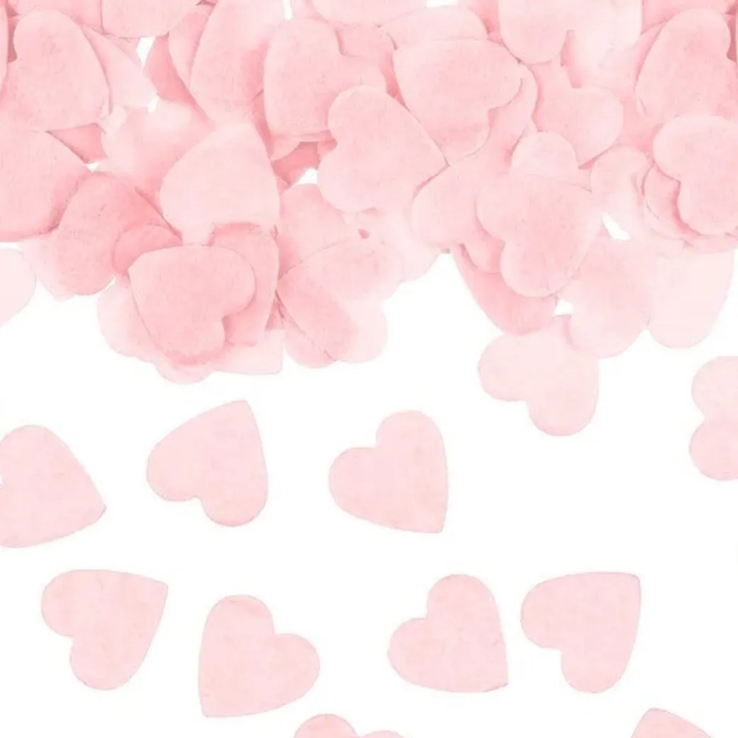 Seidenpapier Herzkonfetti Rosa