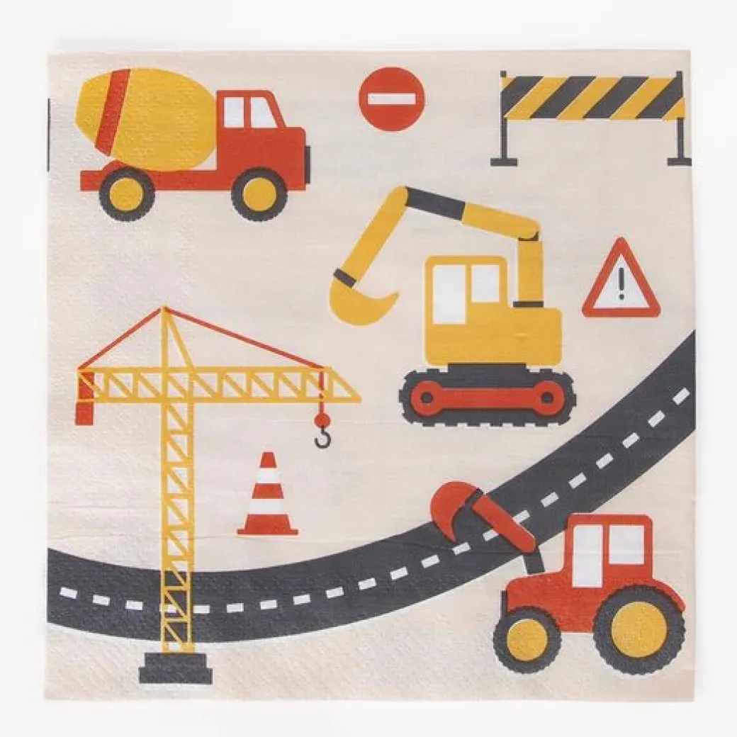 Servietten Baustelle 20 Stk.