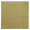 Servietten Einfarbig Gold Metallic 20 Stk.