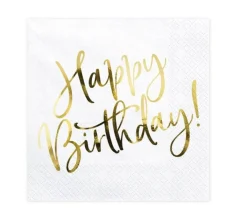 Servietten "Happy Birthday" 20 Stk.