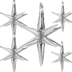 Sternenhimmel Set - 3D Sterne in Silber 5 Stk.